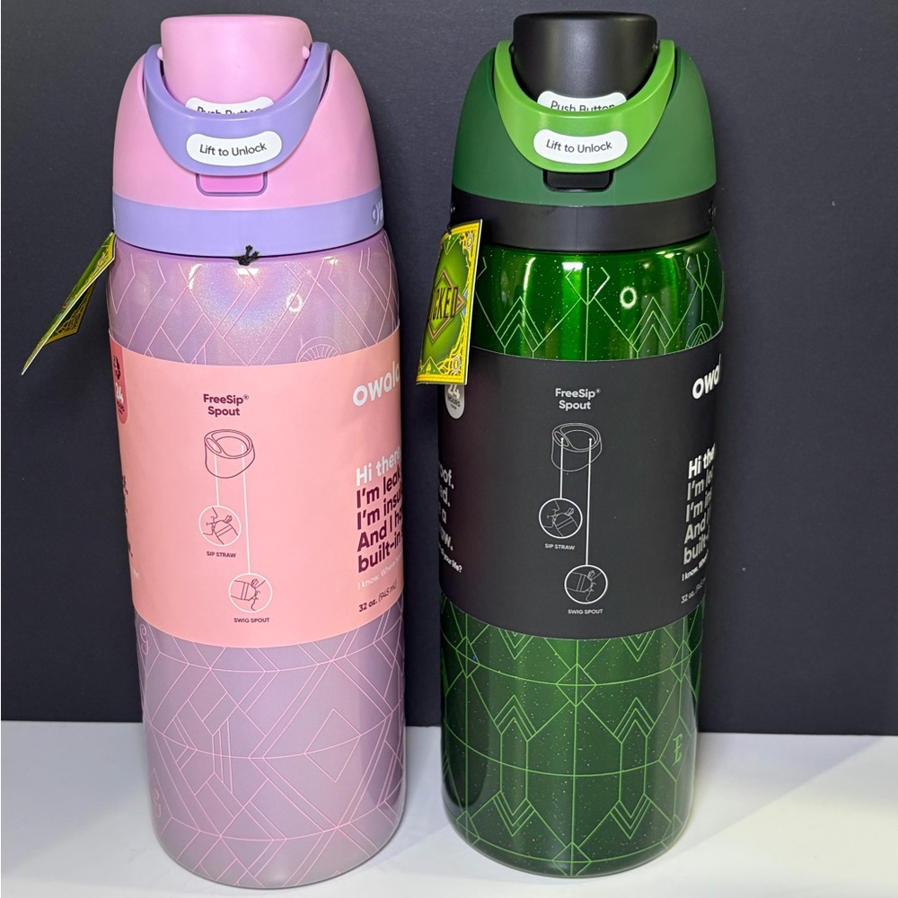 Owala Wicked Set Glinda & Elphaba 32oz FreeSip BNWT